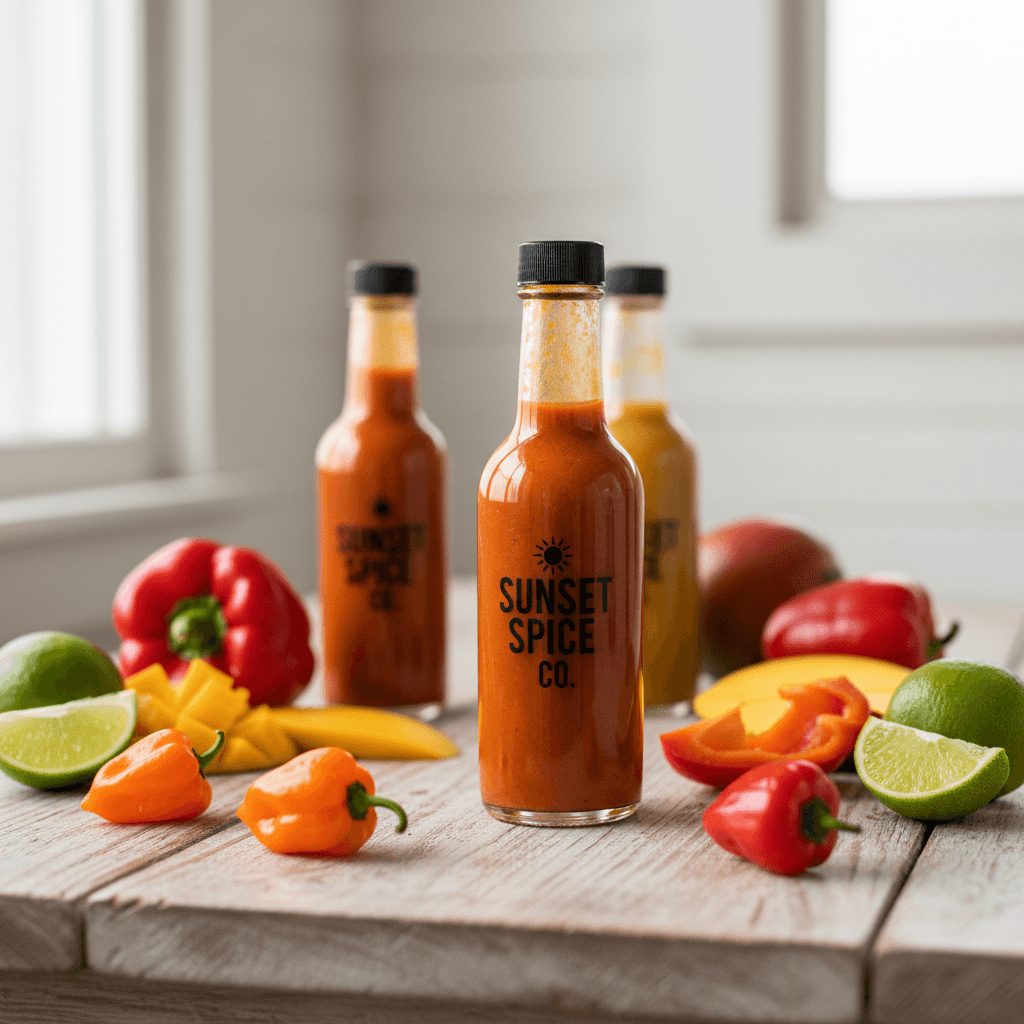 Desert Fire hot sauce with black lime